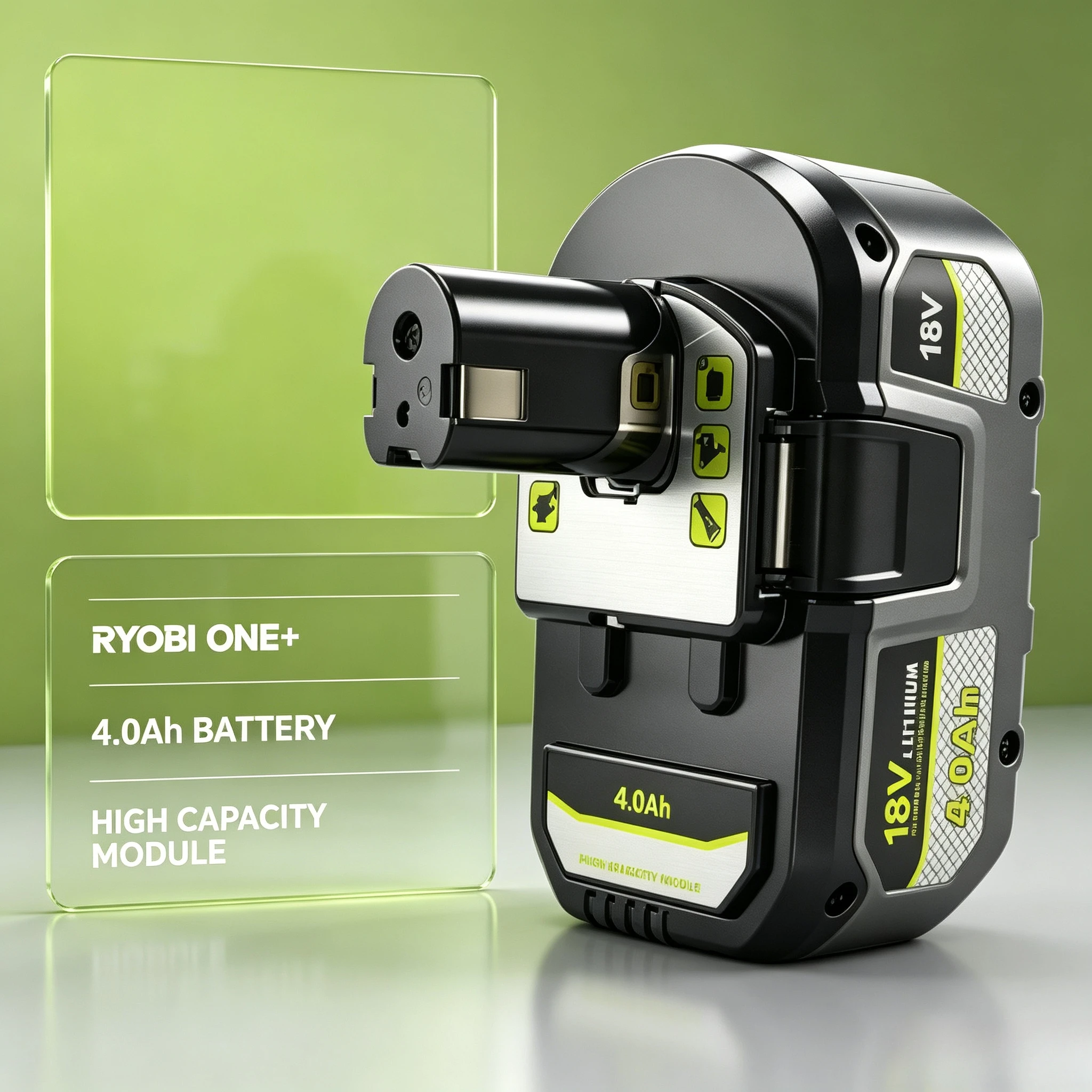 RYOBI 18V 6.0Ah 8.0Ah Lithium battery For P108 P109 Fit Oscillating Tool Paint Sprayer Chainsaw For Small Construction Projects