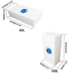 80L/100L Diesel Fuel Tank / Water Tank  RV  Water Holding TankLeakproof  Water Inlet for Camper Trailer Yacht Boat Water Tank