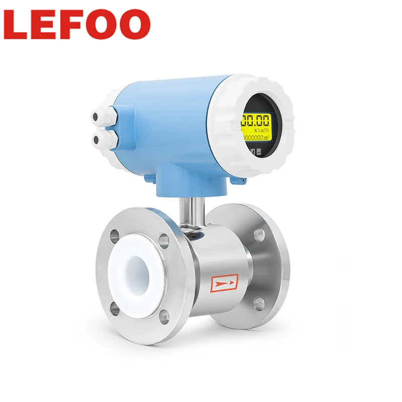 Electromagnetic Flow Meter 125mm Stainless Steel Anti-interference for Food Industry OEM Customizable