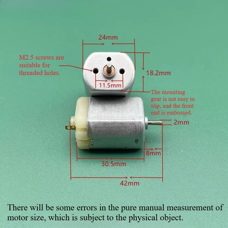 FK280SA-3740 DC Motor High-speed, High-torque and Strong Magnetic Carbon Brush Remote Control Car Model Grinder Shaver