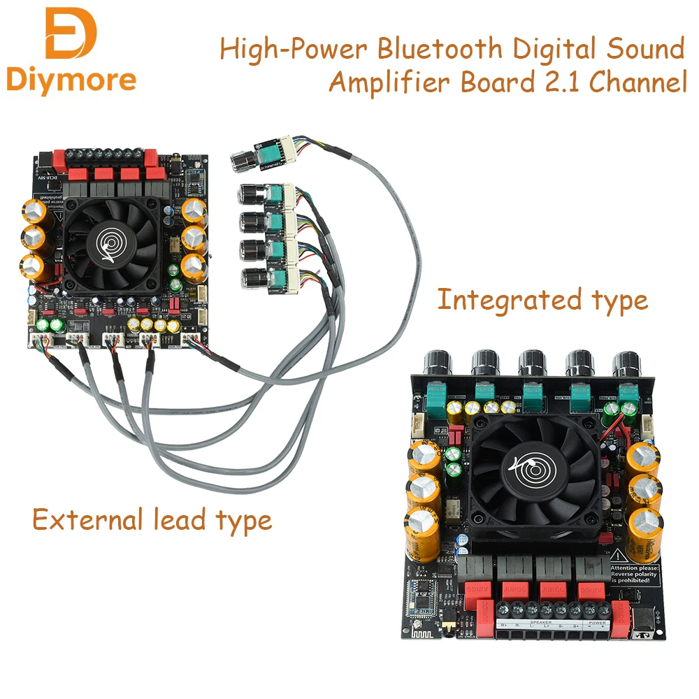 ZK-APTX3 Qualcomm Bluetooth Digital Amplifier Board 2.1 Channel 300W*2+600W Amplifier Chip TPA3255 Bluetooth Speaker Board