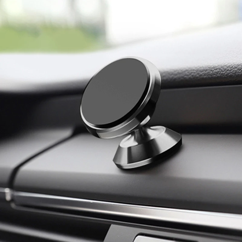 Suporte magnético universal do telefone do carro, rotação de 360 °, ímã montagem, suporte para telefones celulares, iphone, samsung, lg