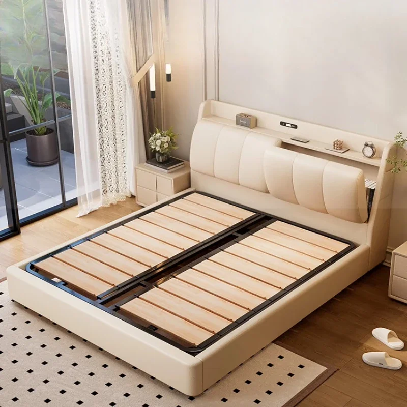 Beauty European Bed Frame Display Bedroom Modern Girls Full Bed Space Saving Sun Nordic Design Castle Wooden Beliche Furniture