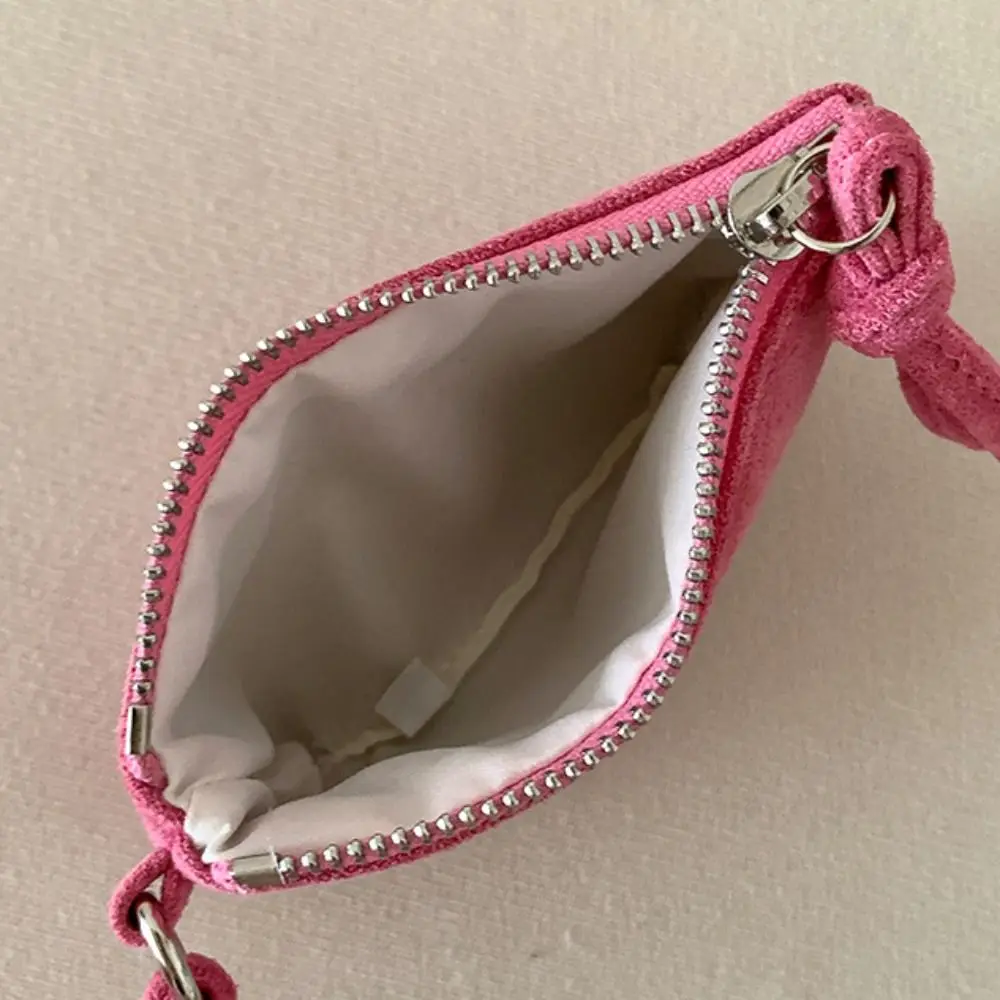 PU Leather Suede Coin Purse Leopard Print Hanging Neck Mini Storage Bag Card Holder Makeup Storage Pendant Accessories Outdoor