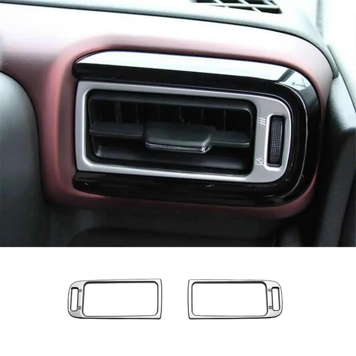 For Spacia/Spacia Custom MK54S MK94S 2024 Side Air Conditioning Outlet Vent Cover Trim Accessories Silver