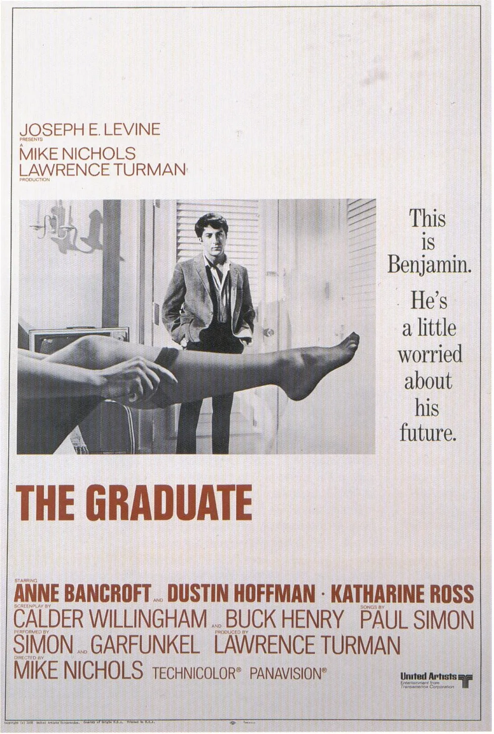 Hot Rare movie The Graduate 1967 Art SILK POSTER Wall Art Home Decorative painting