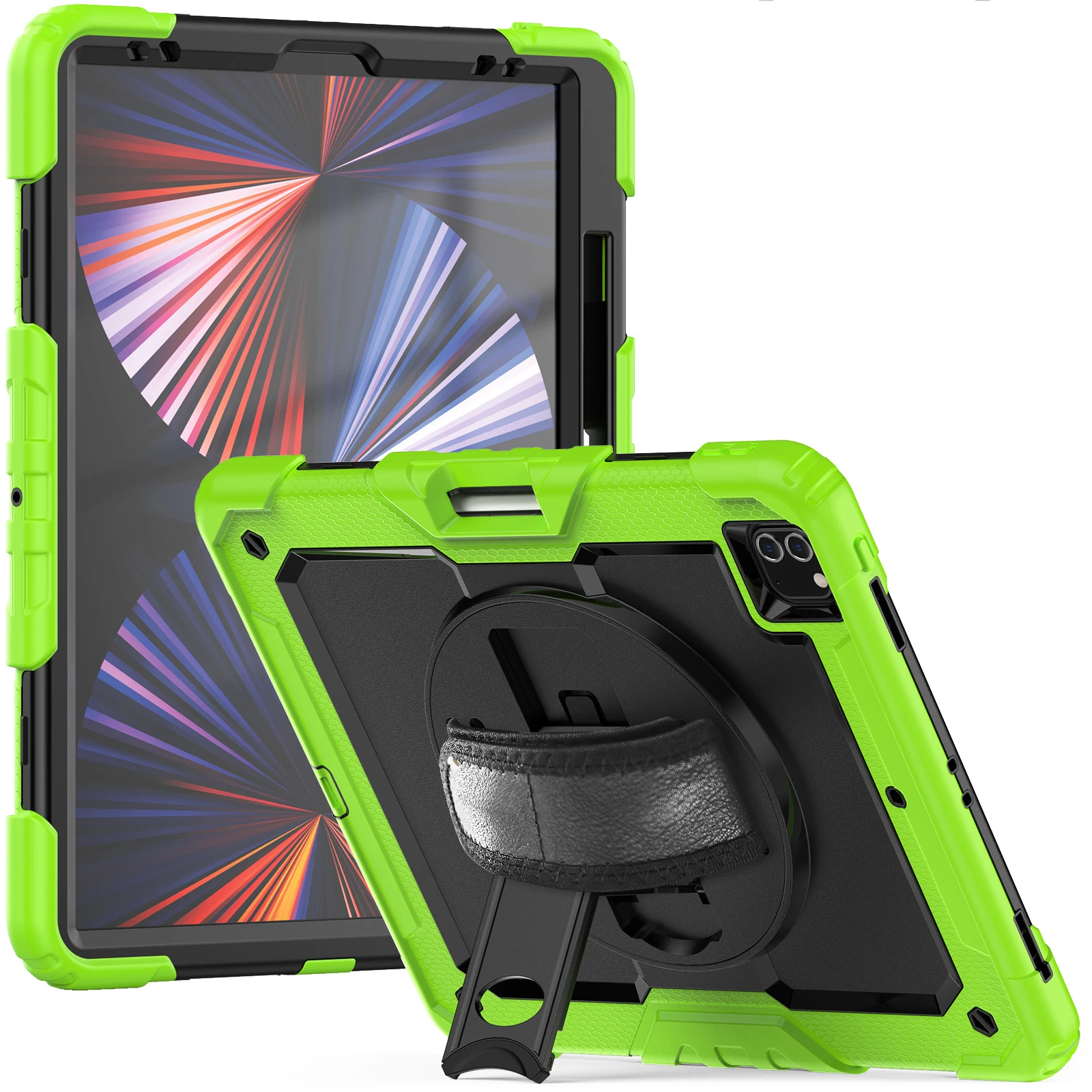 

2025 Новый чехол для планшета с вращающейся подставкой и ремешком для iPad 12,9 13 11 дюймов Pro Mini Air 3 4 5 6 7 8 9 Чехол 10-го 11-го поколения