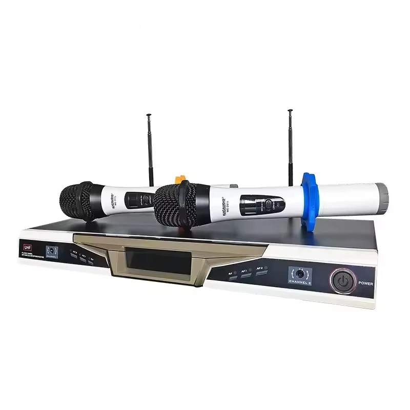 

Manufacturers Direct Wireless VHF Karaoke Microphone Superior Quality Dual Handheld Microphones for Singing