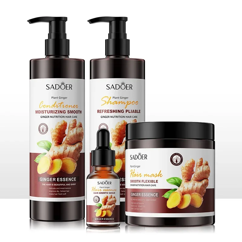 Ginger Shampoo Conditioner Mask Promote Hair Growth and Deeply Nourish Scalp Soft and Smooth Moisturizing for Hair Care