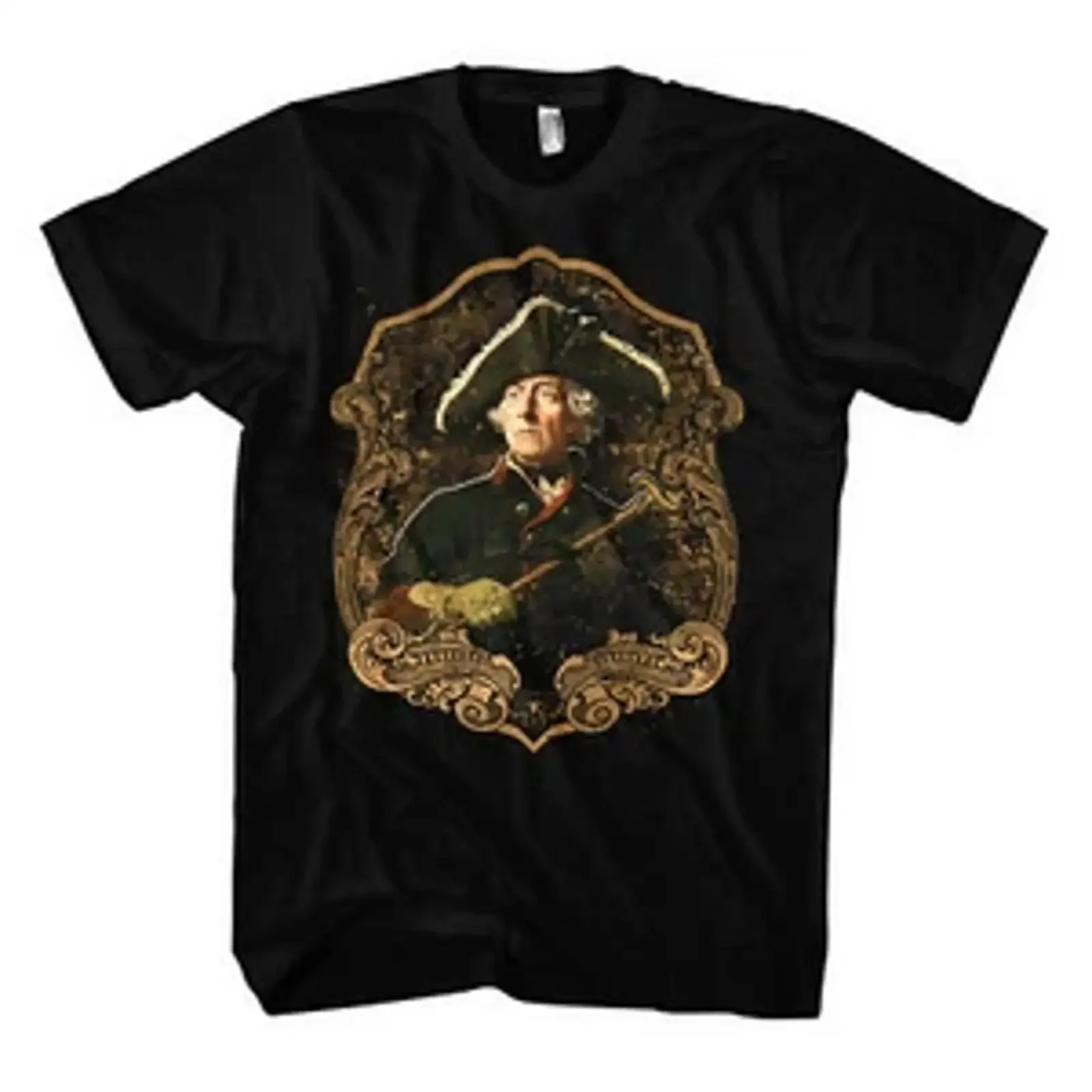 Frederick the Great Men's T Shirt Prussian Emperor King General M4 vintage Washed Slightly Stylish Breathable homme