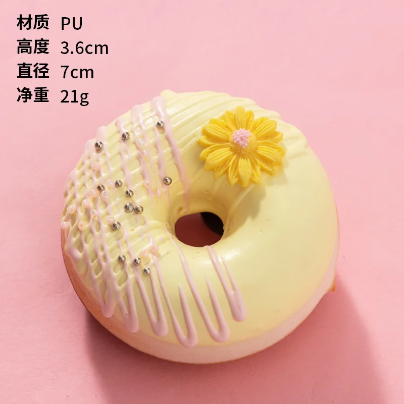 Fake Donuts Cake Bread Dessert Cute Scale Model Simulation Ornaments Photography Props Home Decor Decoration