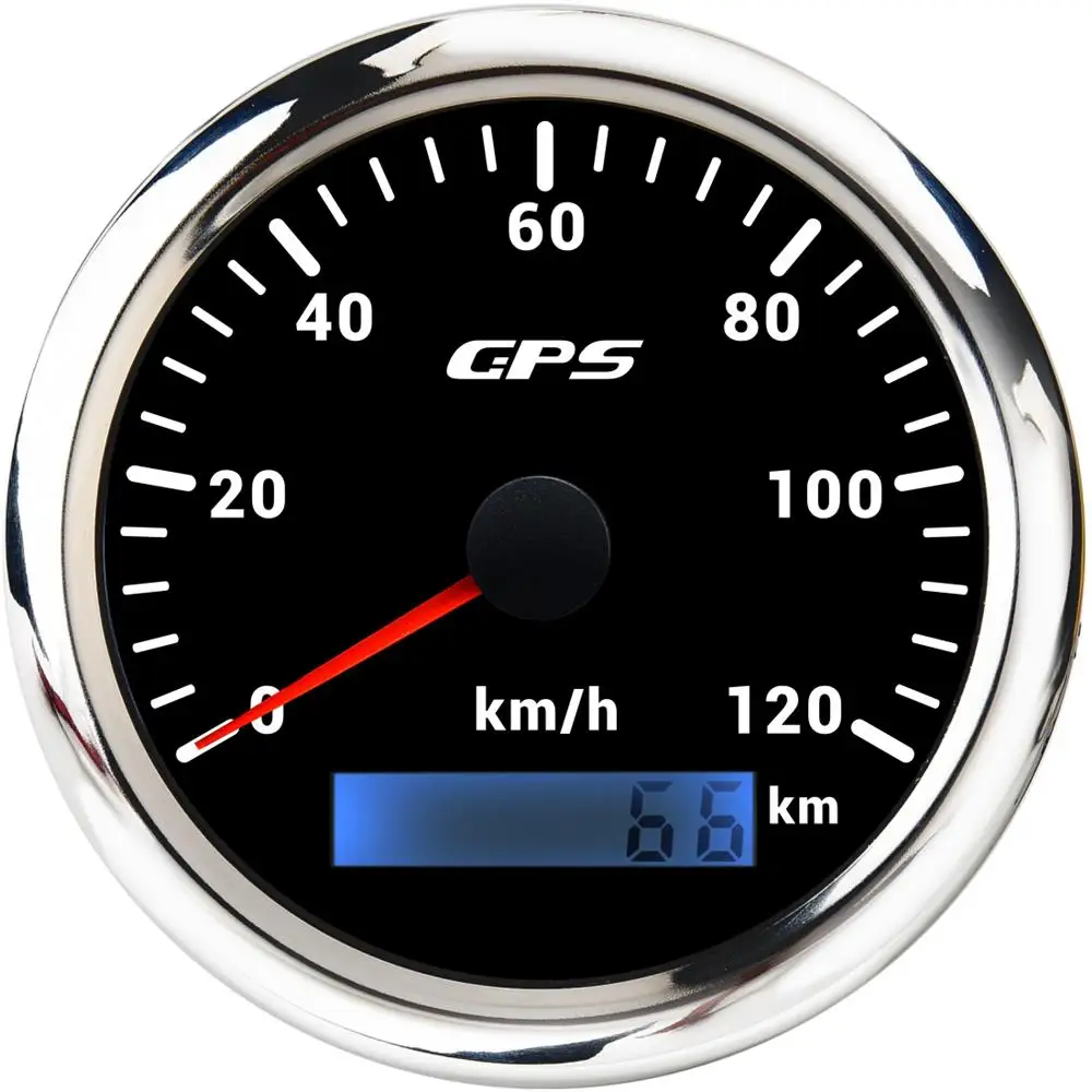 Universele 85 MM GPS Snelheidsmeter Gauge 7 Kleur LED Backlight Voor Motorfiets Marine Boot Vrachtwagen 60 Kmh 200 Kmh Snelheidsmeter Meter
