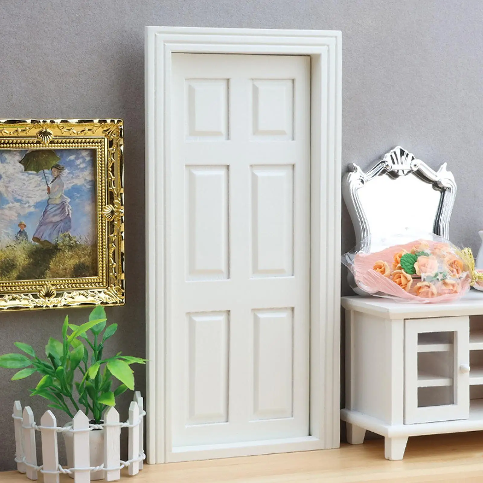 1:12 ドールハウスドア家具風景用品マイクロランドスケープミニモデル人形アクセサリー装飾リビングルーム寝室用