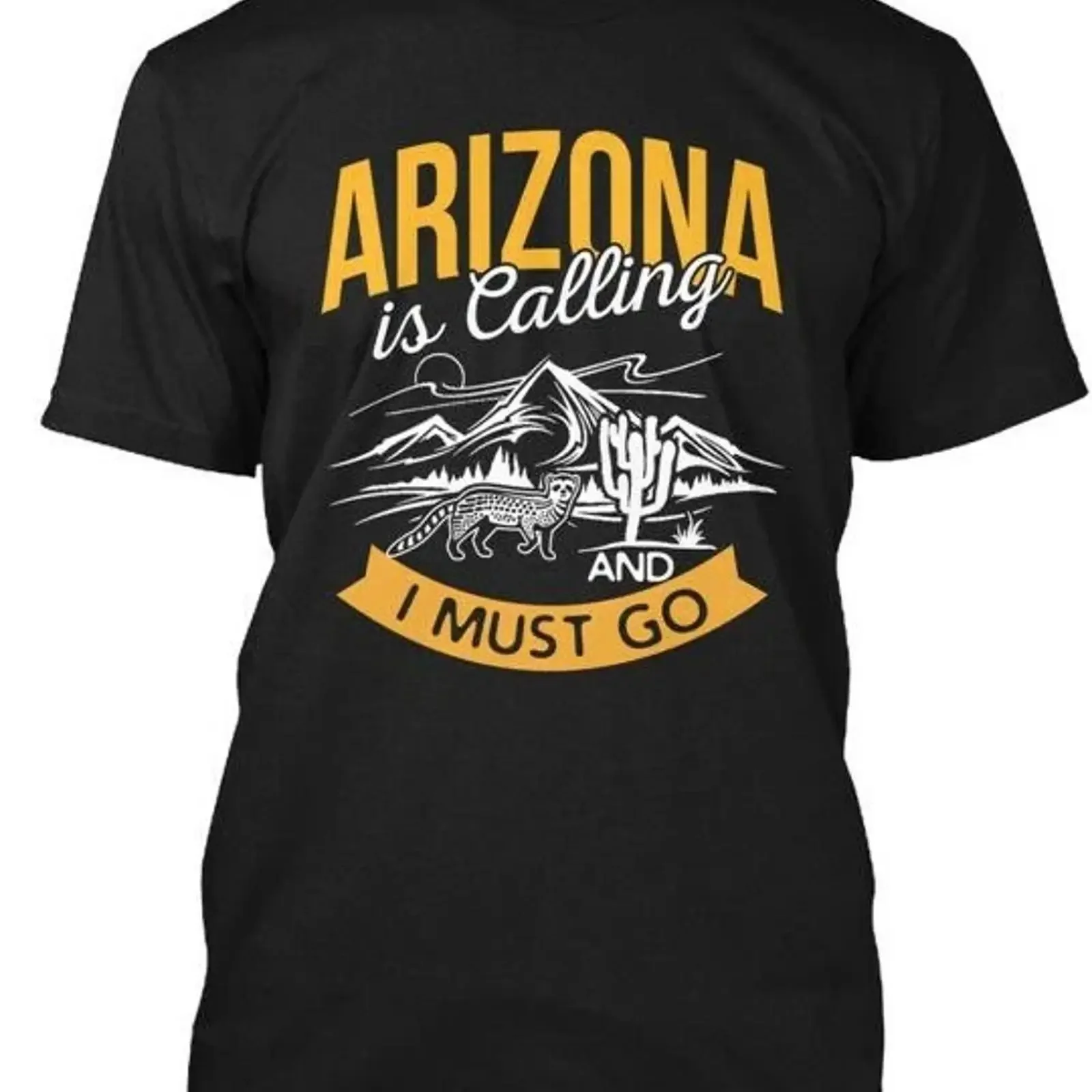 Camiseta con la frase 'Arizona está llamando y debo ir', hecha en EE. UU., talla S 5XL, estilo vintage, lavada, ropa de diseñador, top para uso diario