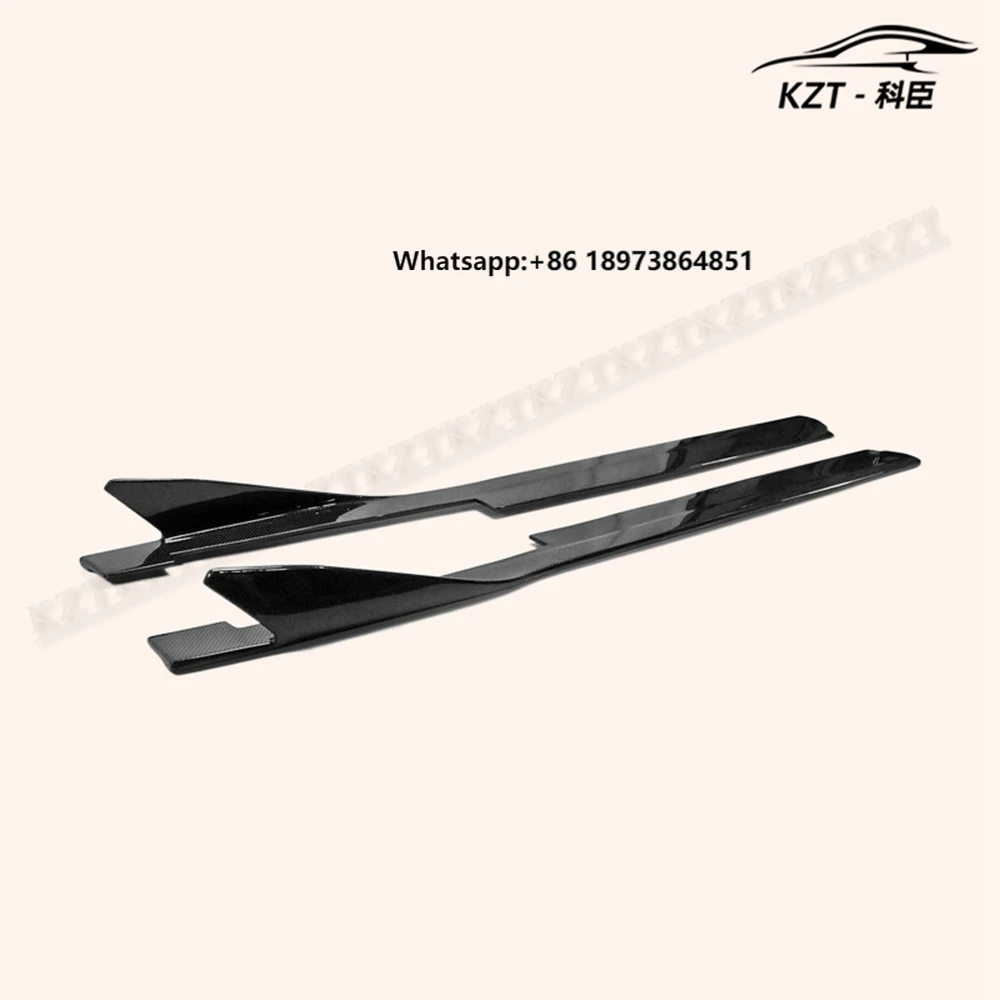 

For Ferrari 458 Ap Style Side Skirt Extension Carbon Fiber