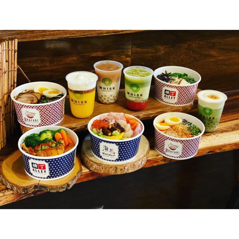 Tigela De Papel Kraft Salada De Sopa De Macarrão, Produto Personalizado, Atacado, Personalizado Impresso, Uso Descartável Do Restaurante