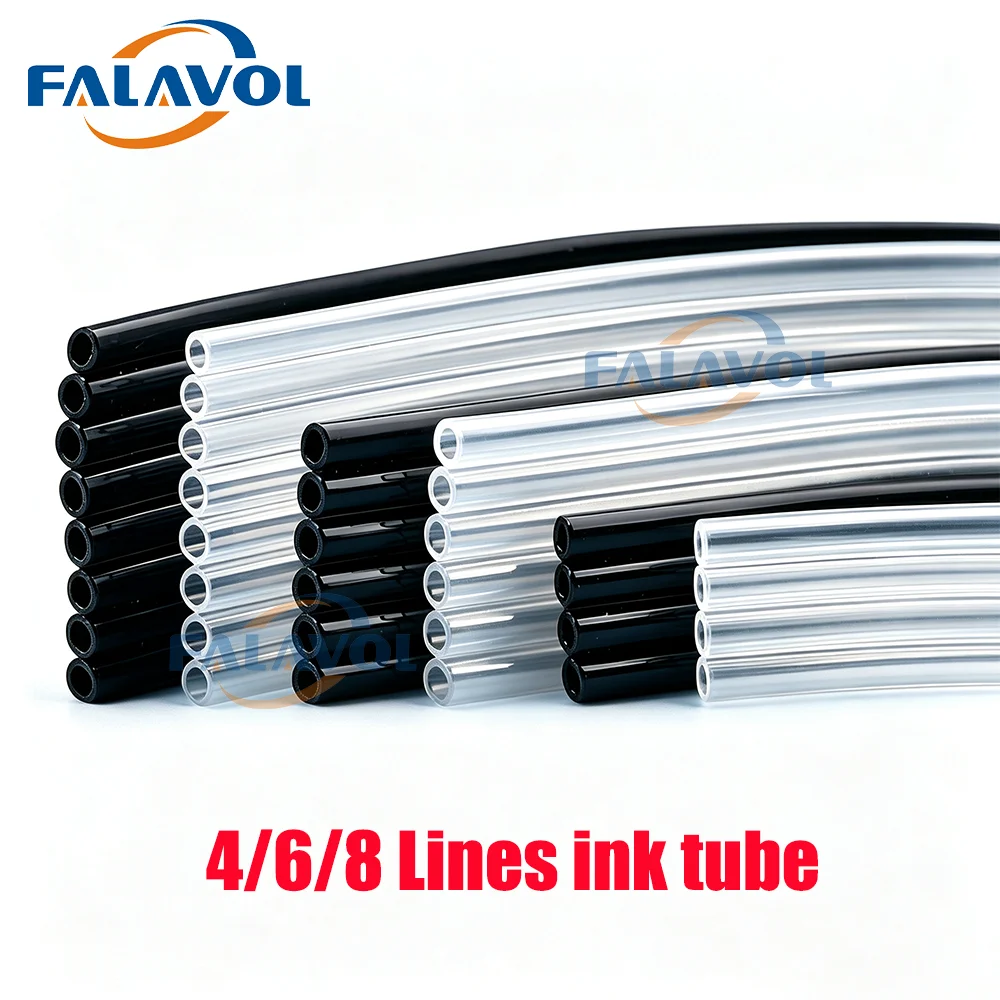 FALAVOL 5m/lot 4/6/8 Lines Feeding Tube Eco solvent/UV Ink Tube For large format Printer Ink System ink line tube hose