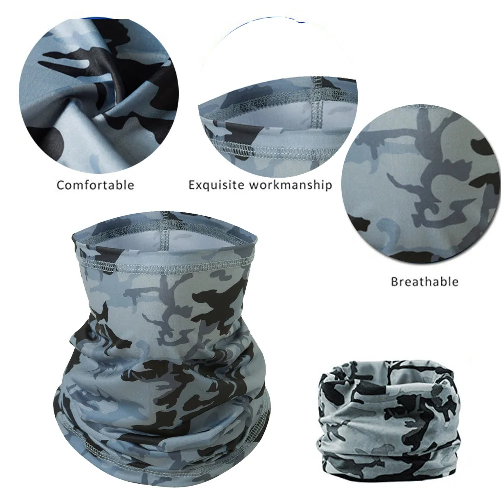 AS98-Sun UV الرقبة الجراب قناع الصيف قناع الوجه وشاح الصيد المشي لمسافات طويلة ركوب الدراجات التزلج بالاكلافا للرجال والنساء