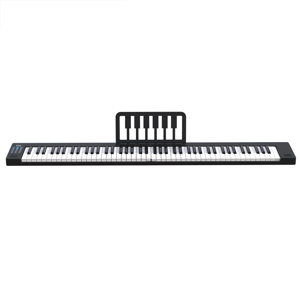 PJ88S 88-Key Portable Folding Piano with Heavy Hammer Touch, 128 Tones, Built-in Battery, Hi-Fi Stereo & Silent Mode - view 5