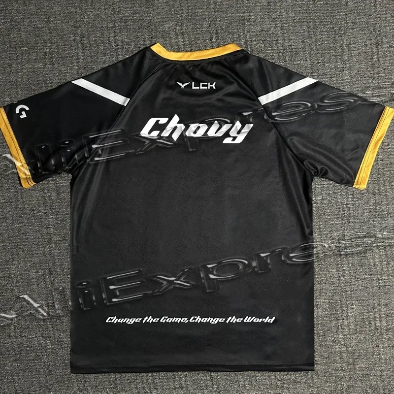 

Футболка с круглым вырезом GEN.G Esports Team 2025 для мужчин, женщин и детей, летняя дышащая повседневная футболка с короткими рукавами, одежда для фанатов