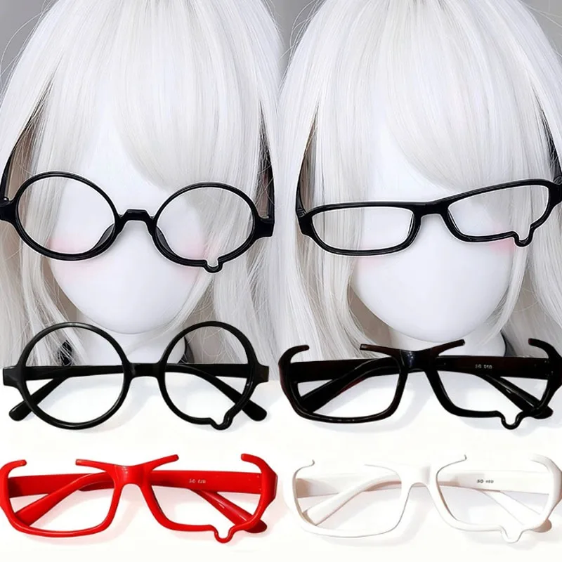 

Fashion Lensless Crying Glasses 2025 Y2K Anime Teardrop Frame Japanese Kawaii Style Eyewear for Costume Daily Use Accessory