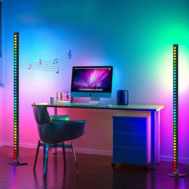 Symphony voice-activated floor-to-ceiling music rhythm lights sound  corner  festival party decoration atmosphere li