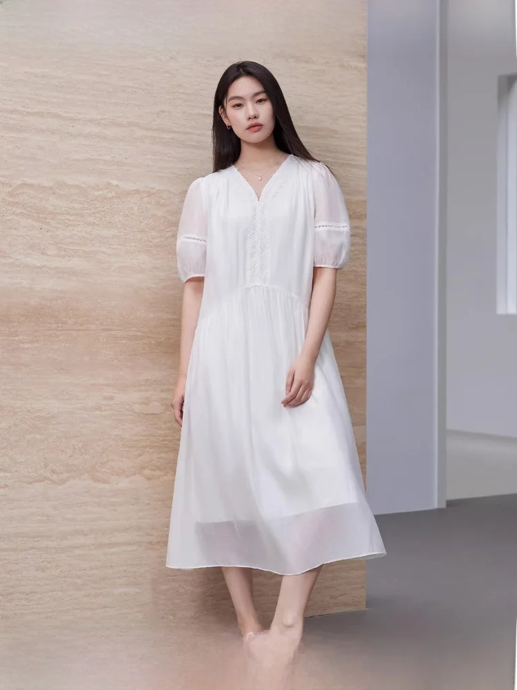 

Романтическое платье макси Duxu Commute Sle для женщин больших размеров, летнее, с завышенной талией, для похудения, для отдыха и повседневной носки