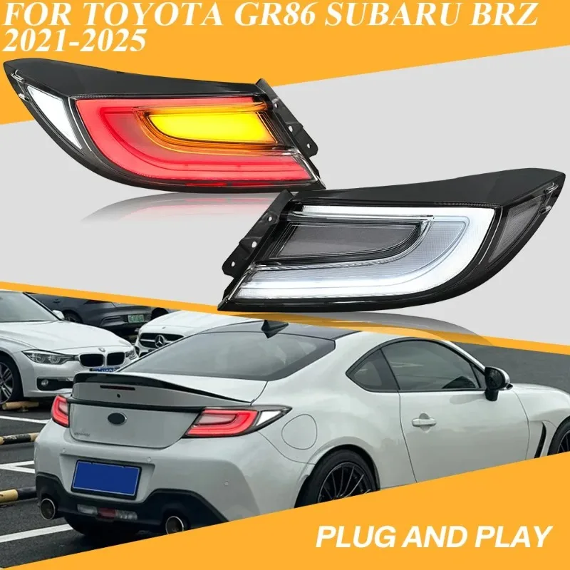 

Для Toyota GR86 Subaru BRZ 2022-2025 последовательные светодиодные задние фонари, пара задних фонарей в стиле OEM с динамическим указателем поворота