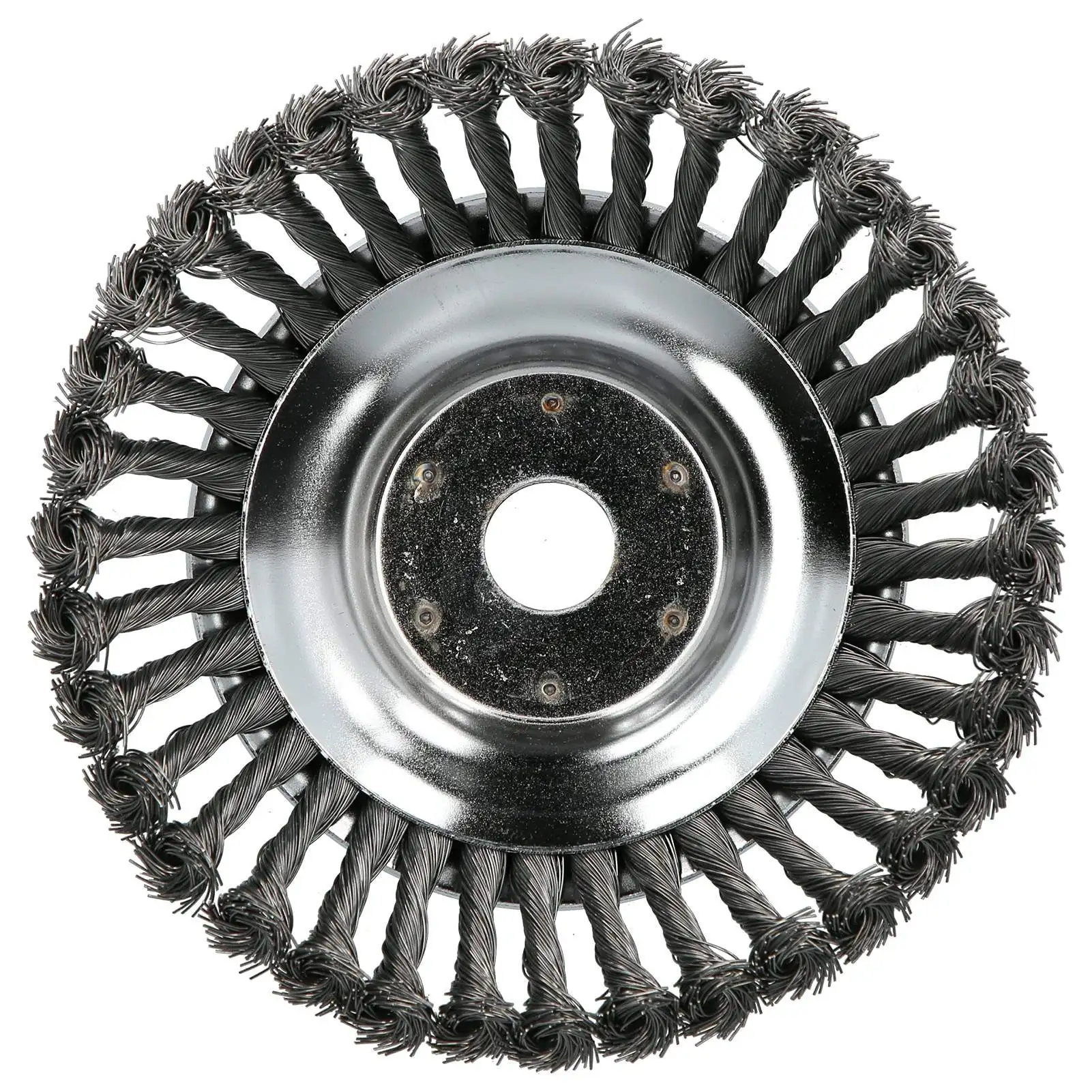 8in Trimmer Weed Brush Head Universal Steel Wire Weeding Wheel Lawn Mover Accessory