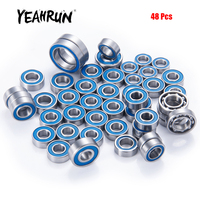 YEAHRUN 48Pcs Metal Wheel Hubs Axle Sealed Bearing Kit for Vanquish VS4-10 Phoenix RC Crawler Car Truck Model Upgrade Parts