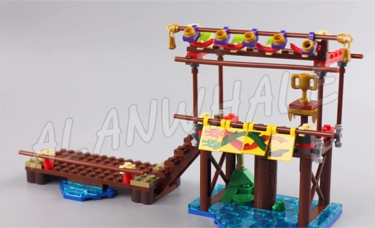 Bloques de construcción de Dragon Boat Race para niños, juguete de bloques de construcción Compatible con modelo 660, festivales chinos, soldado de verano, 11141, exclusivo de Asia, piezas