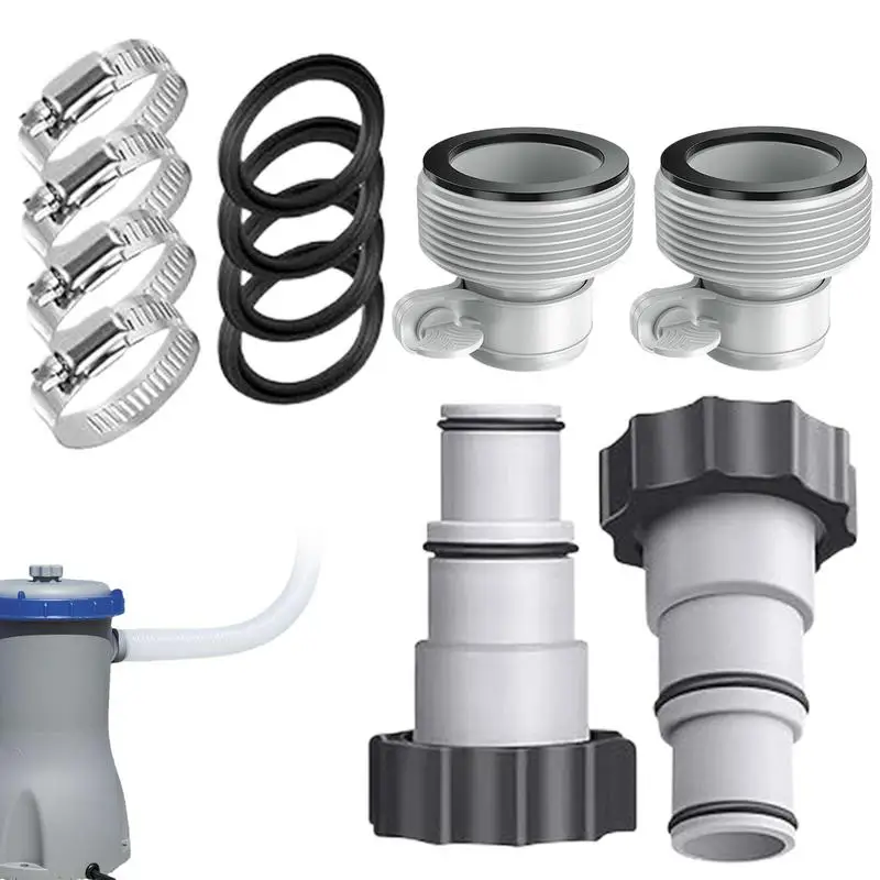 

Swimming Pool Adapters Hose Clamp Style Hose Adapter Flexible Hose Conversion Replacement Type A/B Connector Clamp Style Adapter