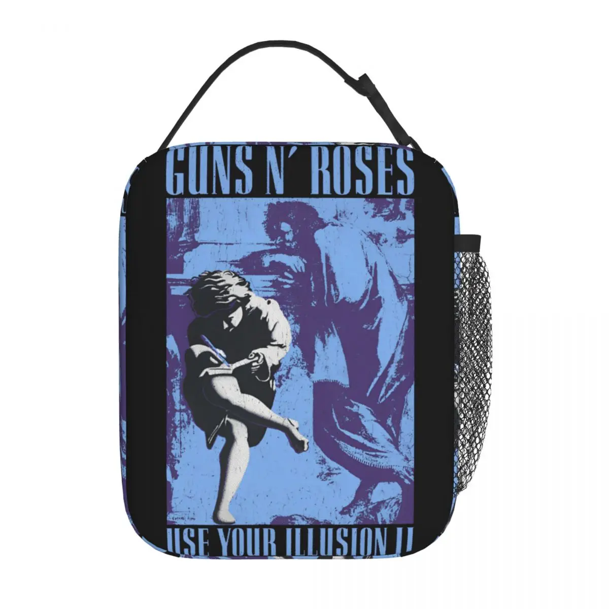 Guns N Roses Use Your Illusion Band Thermal Insulated Lunch Bag for Work Portable Food Bag Thermal Cooler Lunch Boxes