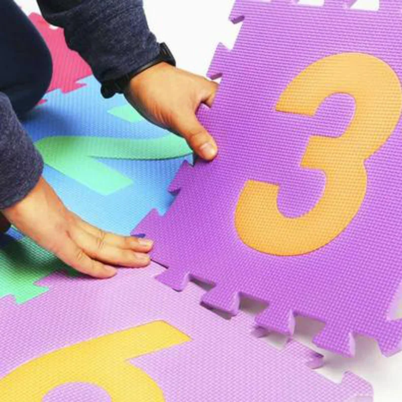 10Pcs Number Hopscotch Mat For Kids Game Toy Sports Juguetes Para Niños De 3 5 6 7 9 12 Años Kinder Spiele