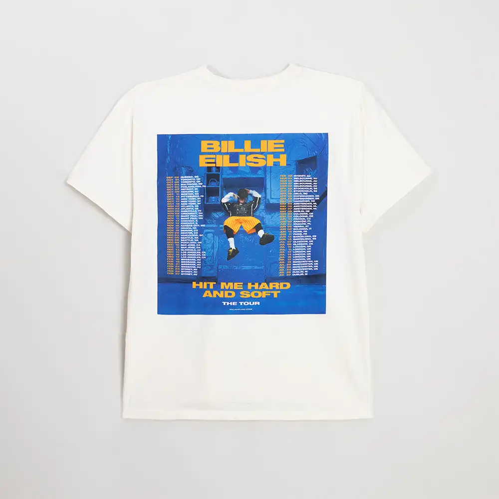 HIT ME HARD AND SOFT Admat Poster Billie Eilish Graphic Tee Cotton Mens Womens T-Shirt Vintage Streetwear