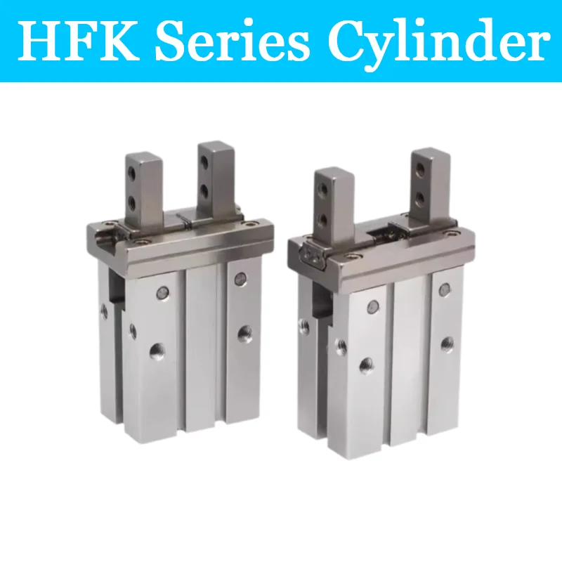 Parallel Style HFK Pneumatic Air Gripper HFK10 HFK16 HFK20 HFK25 HFK32 HFK40Cylinder Double Acting Gripper Cylinder