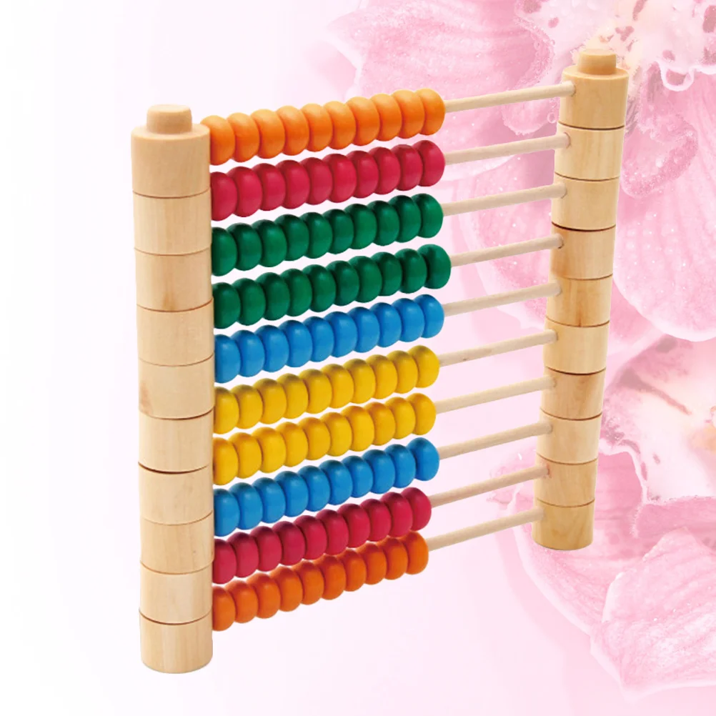 1 pc de madeira destacável cálculo quadro ábaco aritmético para crianças cedo matemática aprendizagem ferramenta educacional estudantes colorido