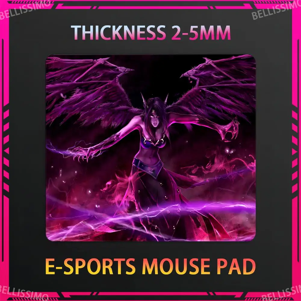 Game small L_League of Legends mousepad e-sports anime girls game keyboard pad laptop cute desk mat rubber lock edge mouse pad