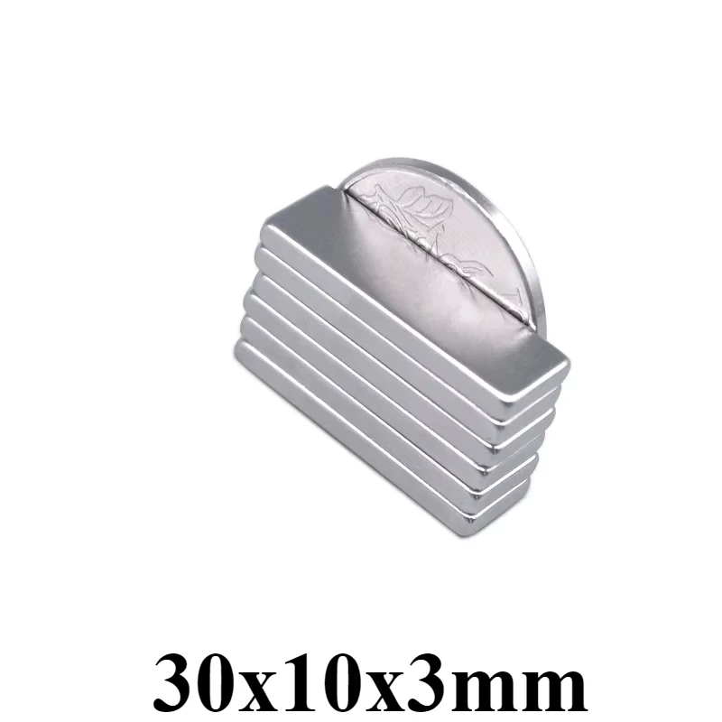 30x10x3mm block Powerful N35 Magnets 30mmX10mm Sheet Permanent Magnet 30x10x3mm Strong Neodymium Magnetic 30*10*3 mm