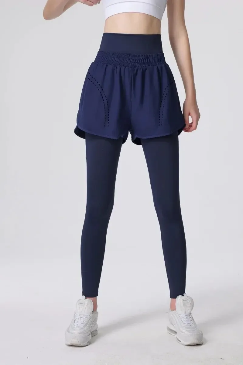 Брюки для йоги для женщин с высокой талией и облегающими брюками для фитнеса для быстрого сохния и ношения узких спортивных штанов для бега