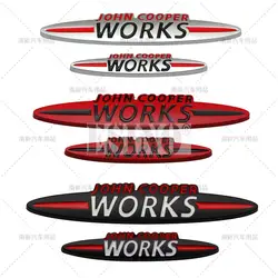 Car Styling JCW John Cooper Works 3D Metal Adhesive Emblem Trunk Badge Fender Sticker Body Decal for Mini Cooper Clubman Paceman