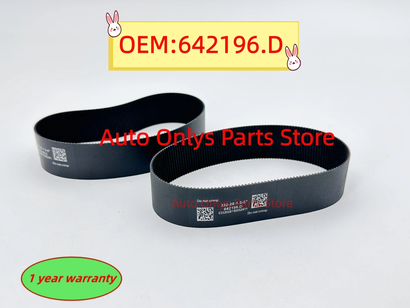 

2pc New 642196.D High Quality Electric Steering Rack Belt 332-28-1.5-5° 121129 260303044 For BMW X3 F25 (166teeth)