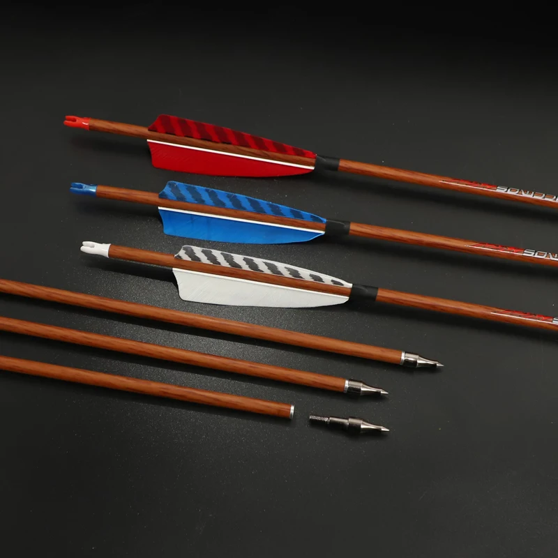 Pure Carbon Archery Arrows, Spine 350 - 700 Spine, 4 