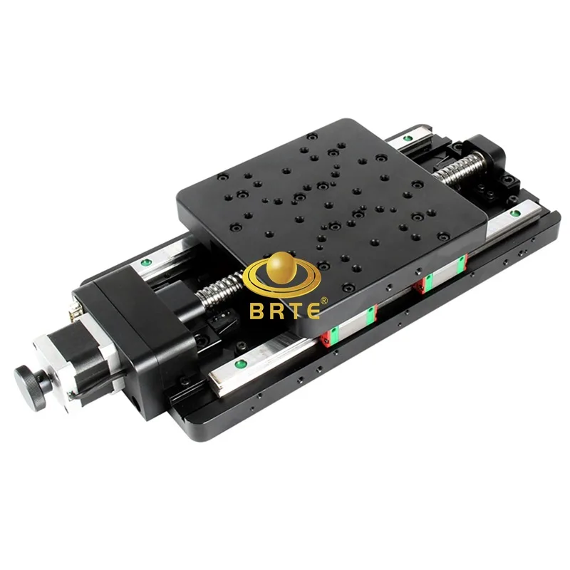 BRTE7STA02B series 400/500/600/850/1000mm travel  Stepper Motor Precision Linear Stages  Motorized xy Stage