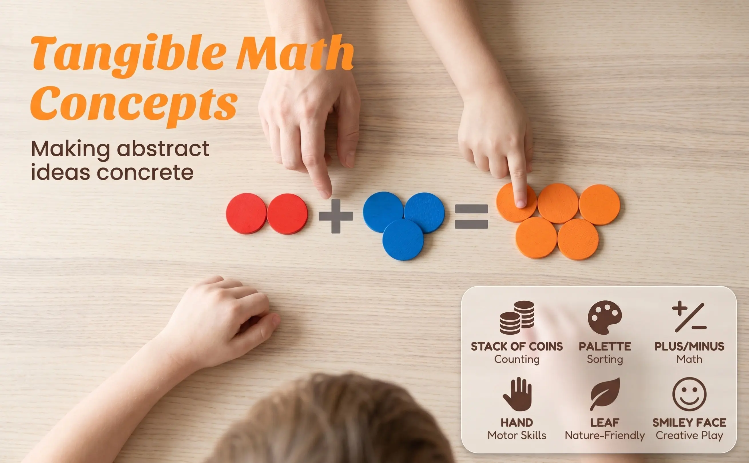 50Pcs Eco Friendly Safe Wooden Circle Discs Bright Delightful Colors Perfect for Small Fingers DIY Handwork Colorful