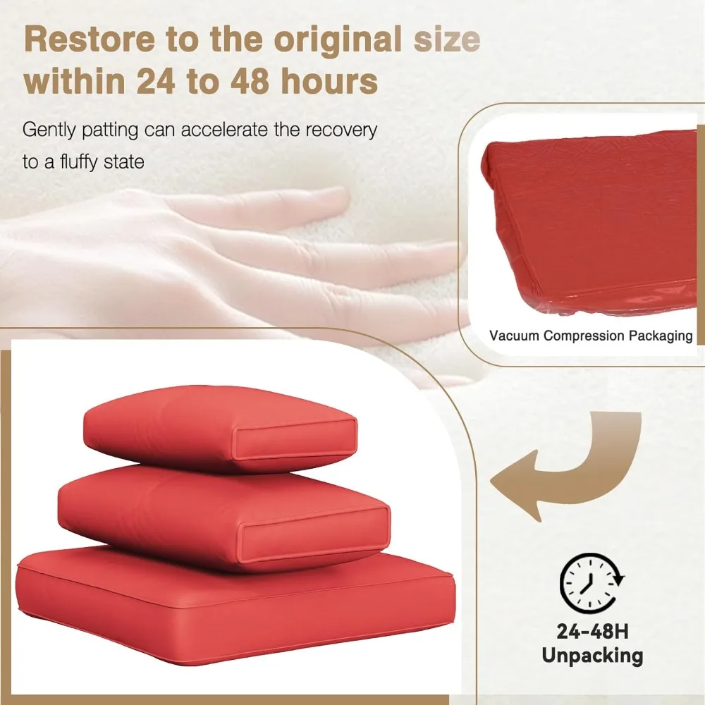 8-Piece Outdoor Patio Furniture Set with 44 Fire Pit Table, Wicker Rattan Sectional Sofa, and Coffee Table