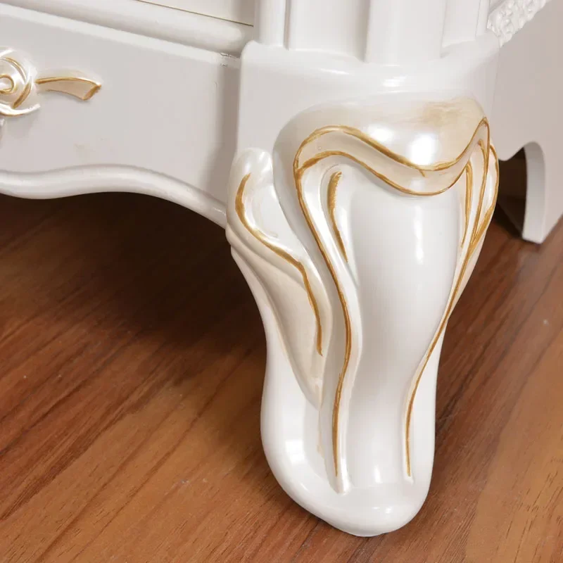 فريدة من نوعها العصرية تخزين منضدة الجدول الحديثة الأبيض الذهبي غرفة نوم الشمال منضدة أدراج Kawaii Mesa De Cabeceira الأثاث #6