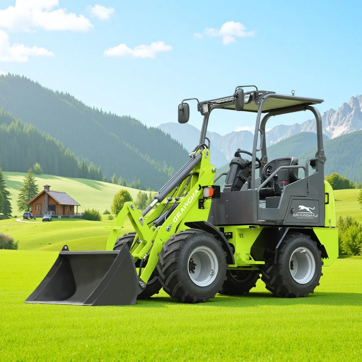 

Factory Production High Power Agricultural 4WD Loader New Energy Electric Loader Fast Delivery 800KG Transporter Customized Sale