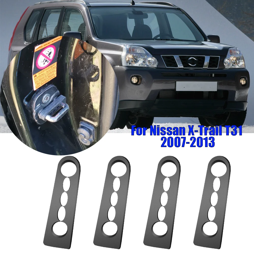 4Pcs Car Sound Deadener Damper Door Lock Buffer Deadening For Nissan X-Trail T31 II 2007 2008 2009 2010 2011 2012 2013 NEW