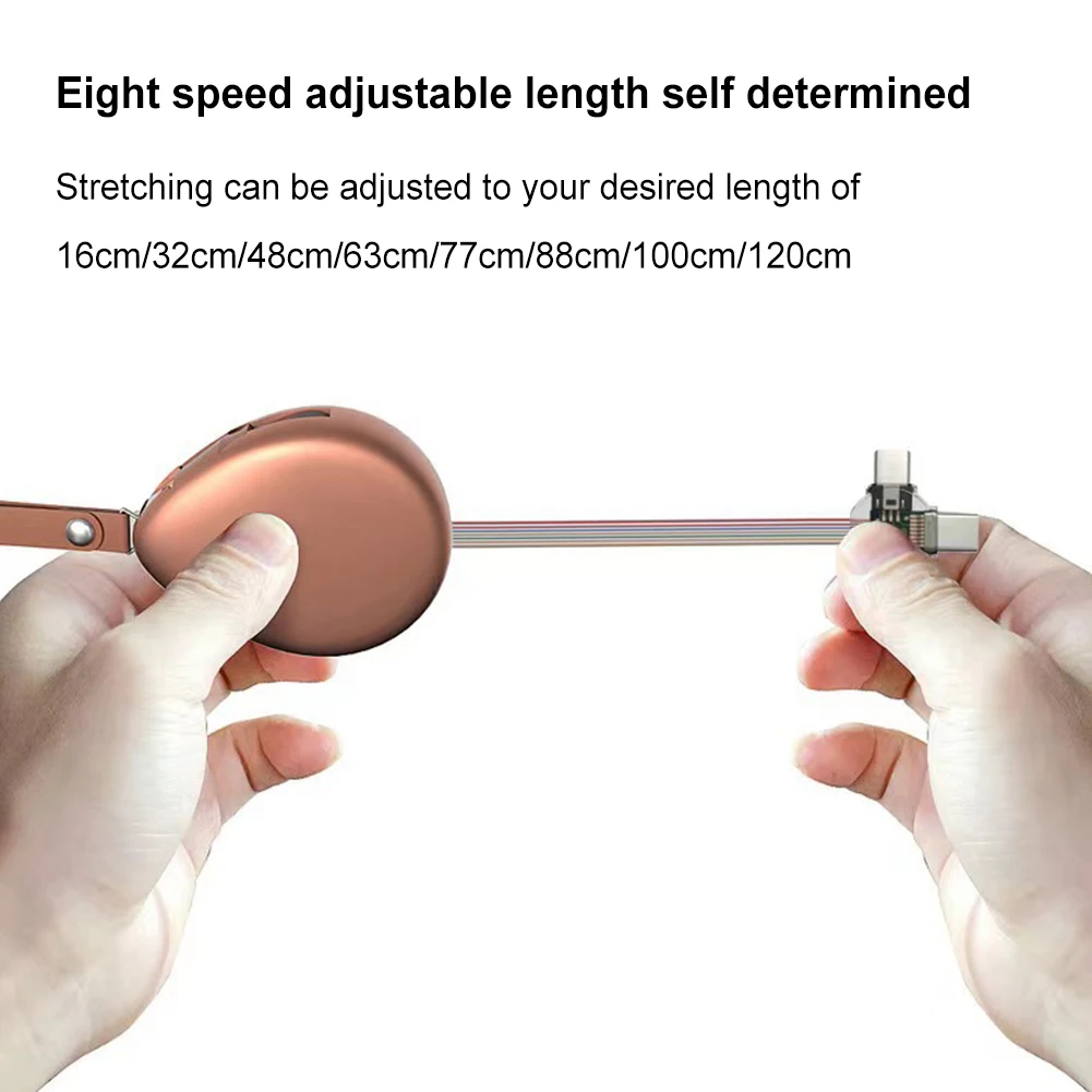 3 IN 1 Retractable Type C Micro USB Lightning Cable for  Xiaomi Samsung Huawei  Mobile Phone Charging Charger Data